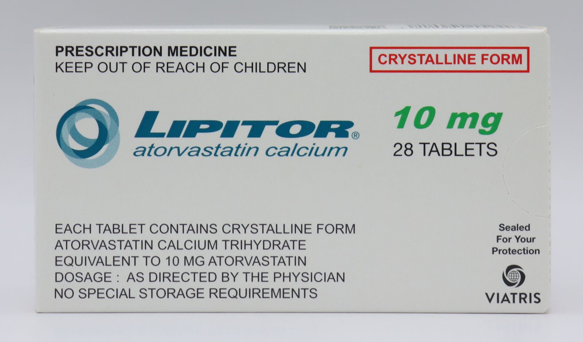 立普妥膜衣錠-10mg Lipitor 28T/輝瑞