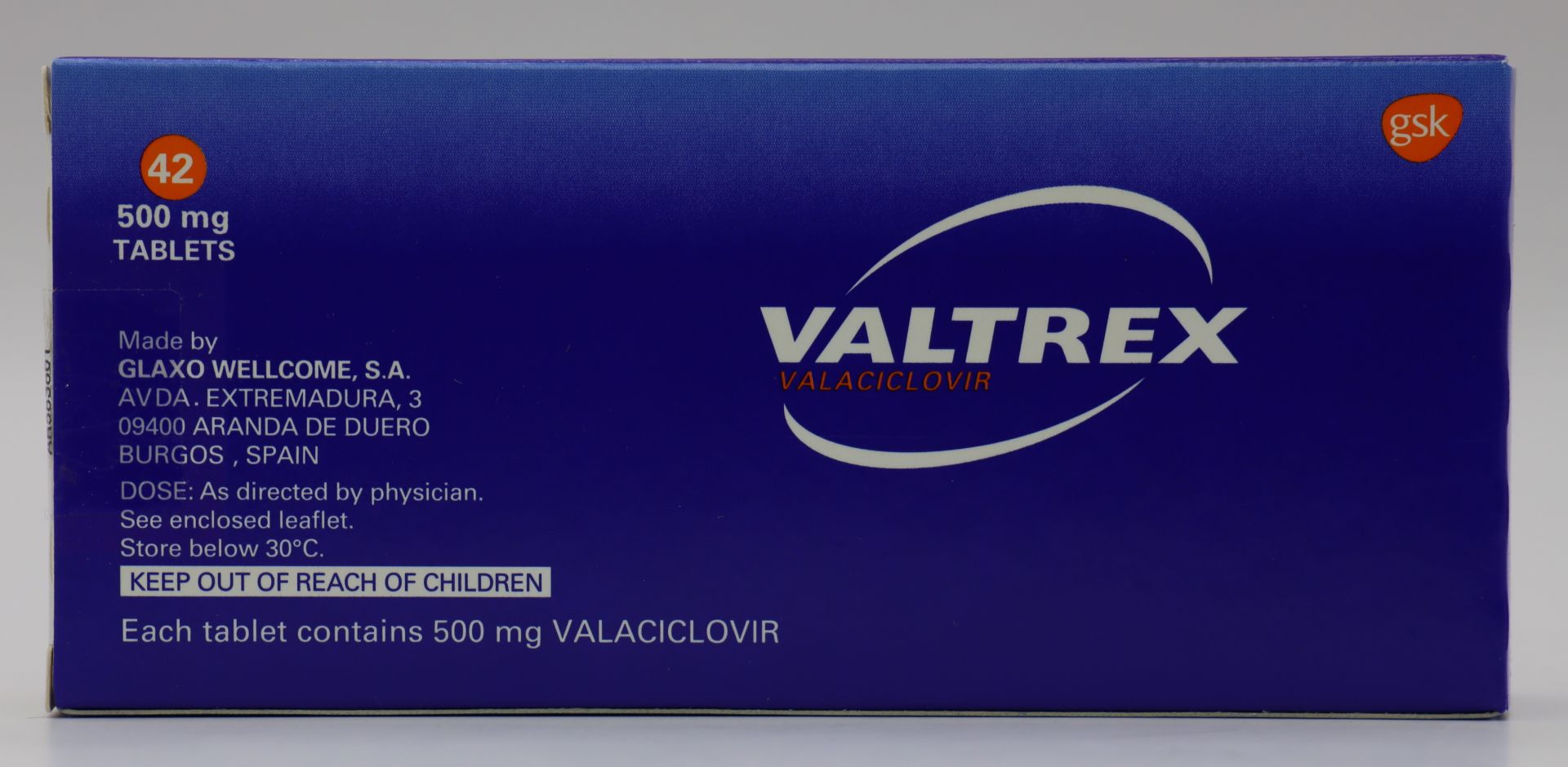 祛疹易錠-500mg Valtrex 42T/GSK