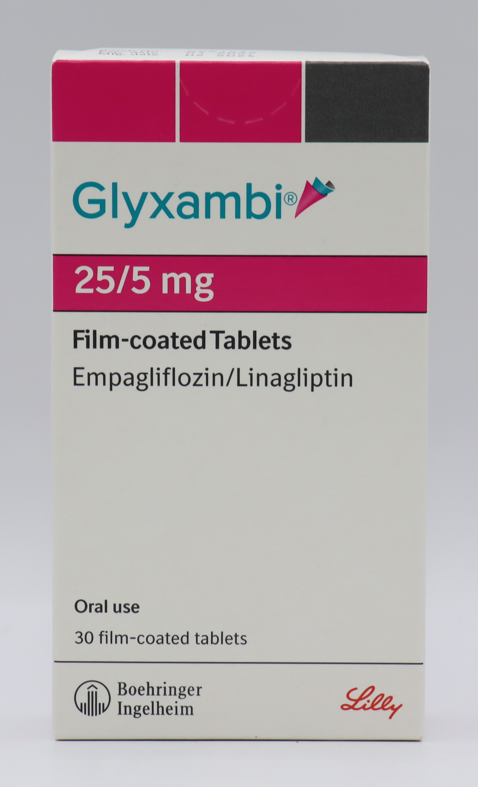 糖順平膜衣錠-25/5mg Glyxambi 30T/百靈佳